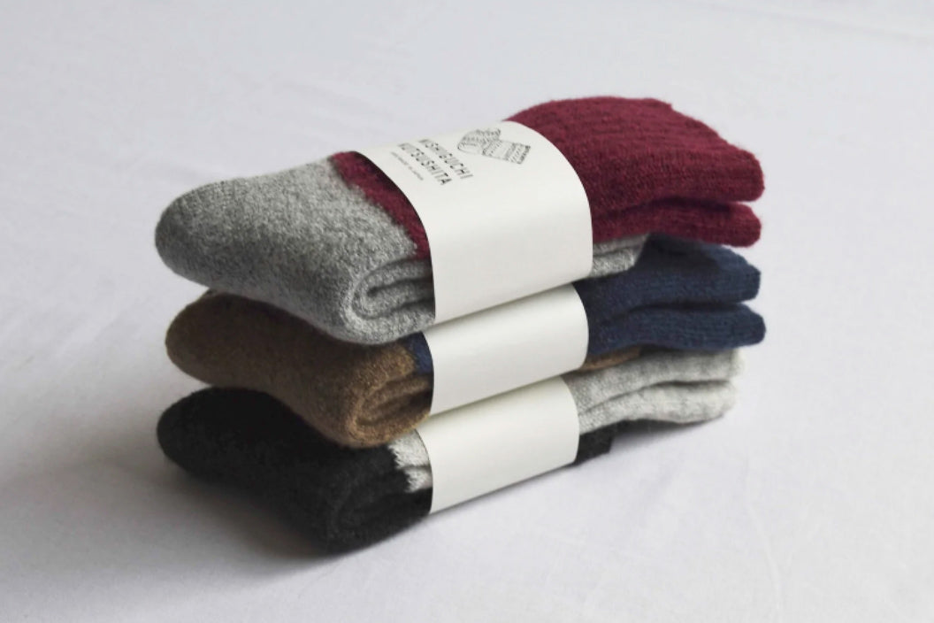 Nishiguchi Kutsushita - Oslo Mohair Wool Pile Socks
