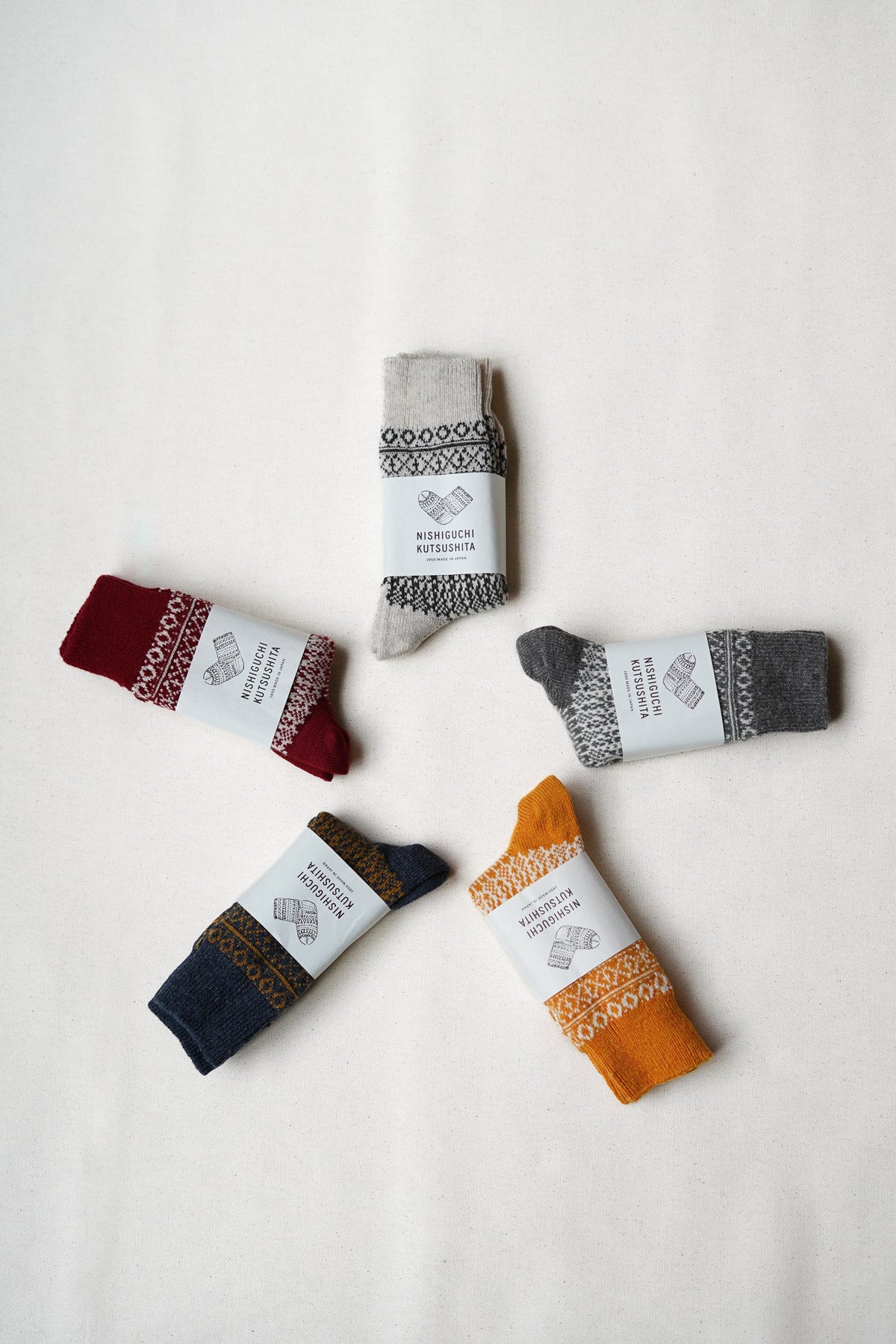 Nishiguchi Kutsushita - Oslo Jacquard Wool Socks