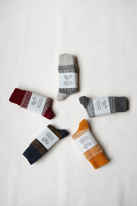 Nishiguchi Kutsushita - Oslo Jacquard Wool Socks